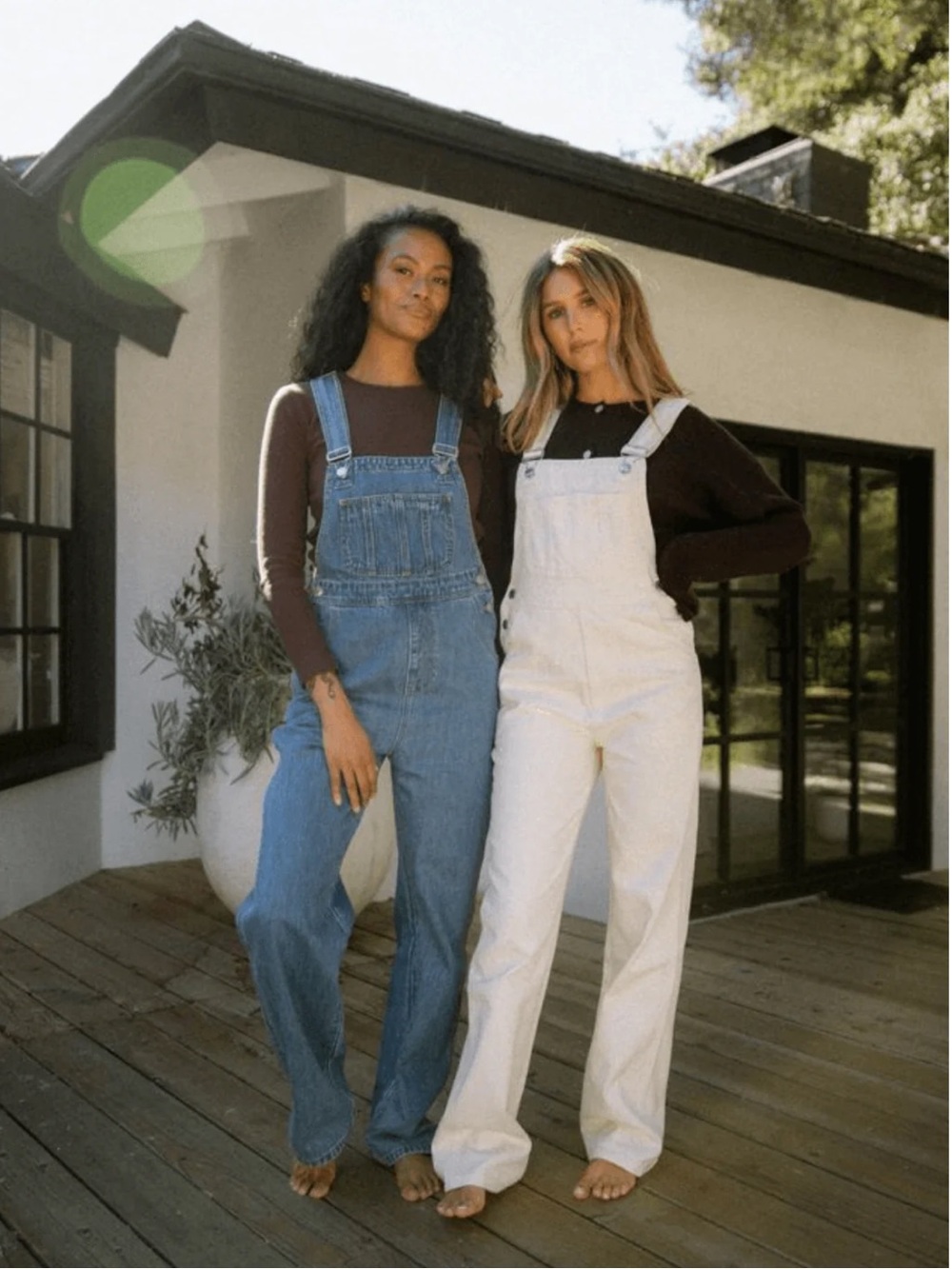 PARKE Medium Wash Overalls